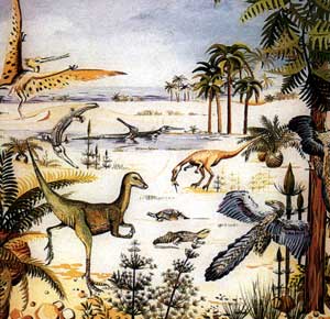 paysage au jurassique